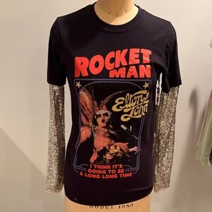 Rocket Man Upcycled Graphic T-Shirt